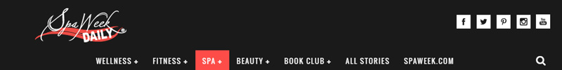 Captura de pantalla de la web de Spa Week Daily