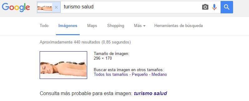 Captura de pantalla de Google Imágenes