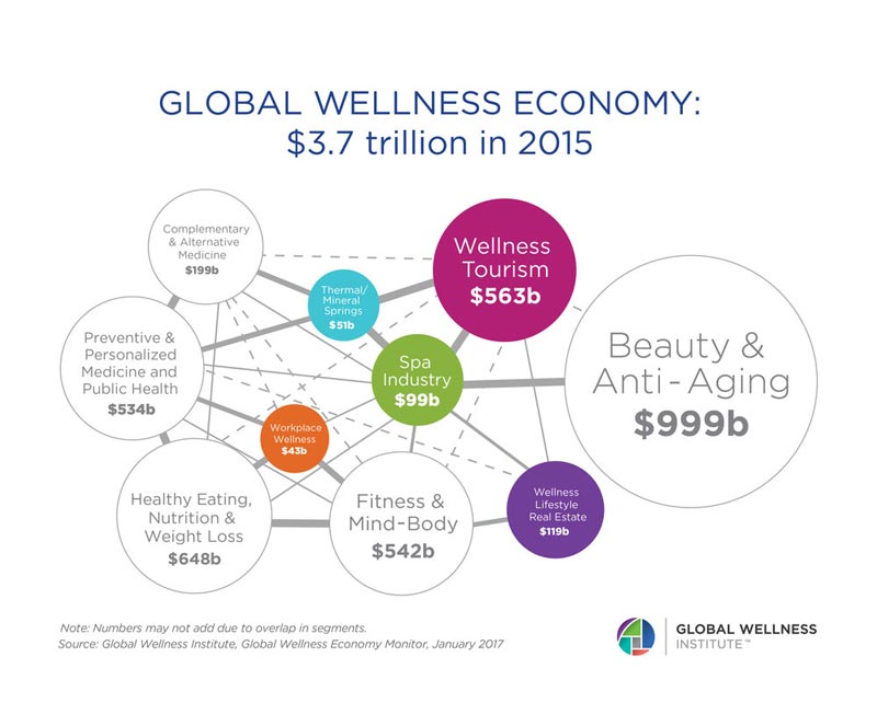 Datos de la industria wellness