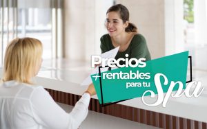 Cliente en la recepción de un spa