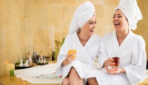 Mujeres en un spa