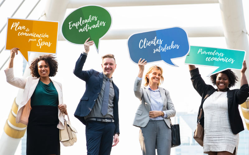 Empleados en una oficina